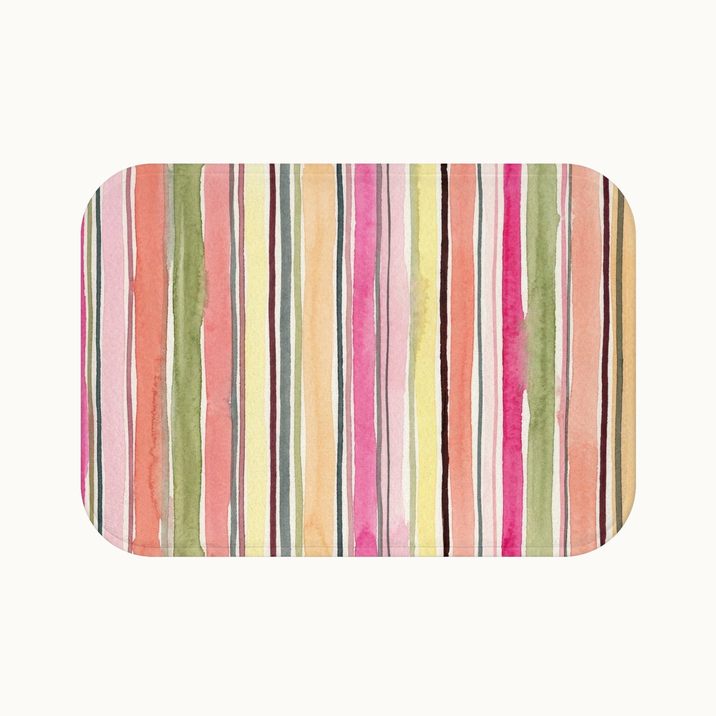 Summer Stripe Bath Mat