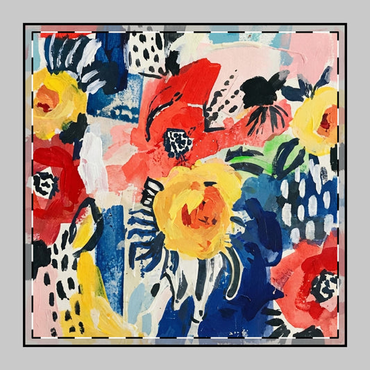 Abstract Flora Napkins