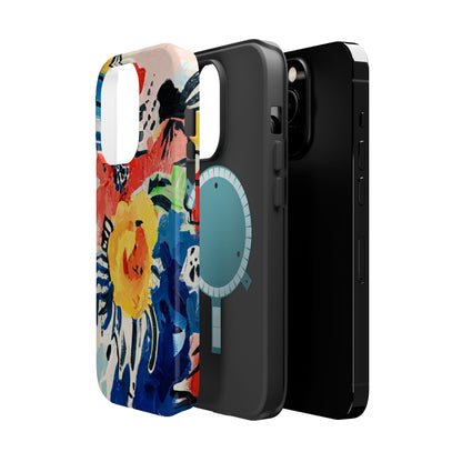 Abstract Flora Magnetic Phone Case