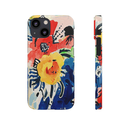 Abstract Flora Snap Phone Case