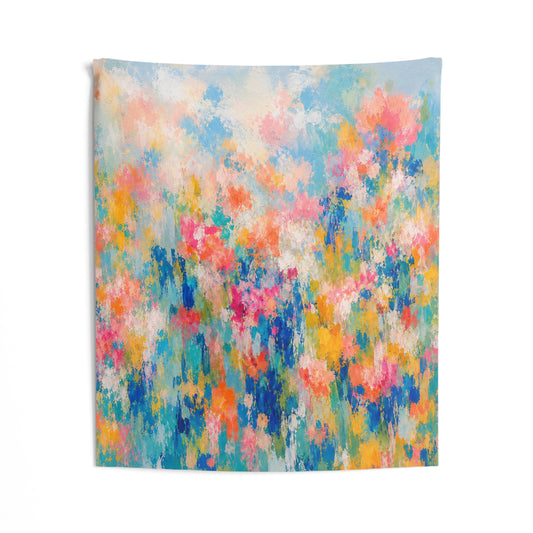 Chromatic Meadow Wall Tapestry
