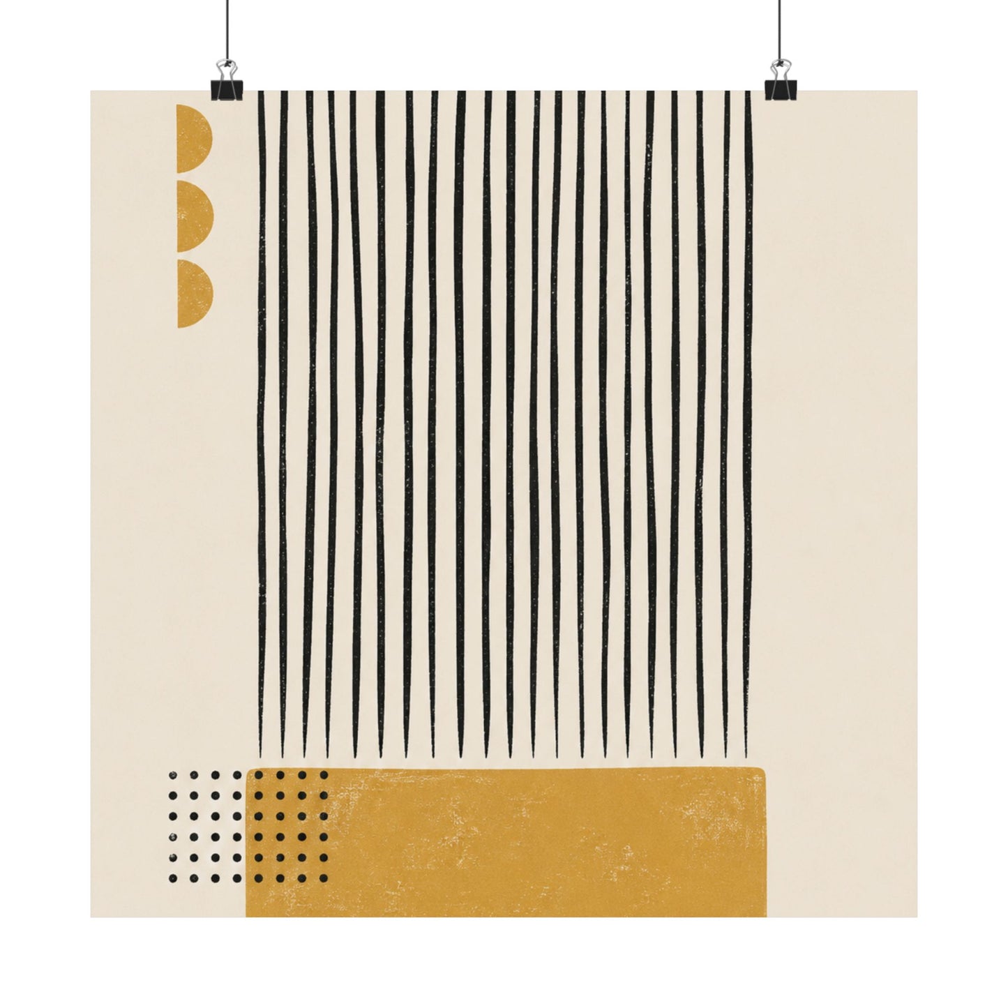 Ochre Cadence Art Poster