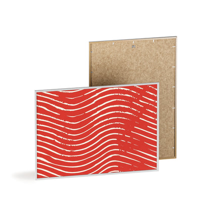 Scarlet Tide Wood Framed Posters