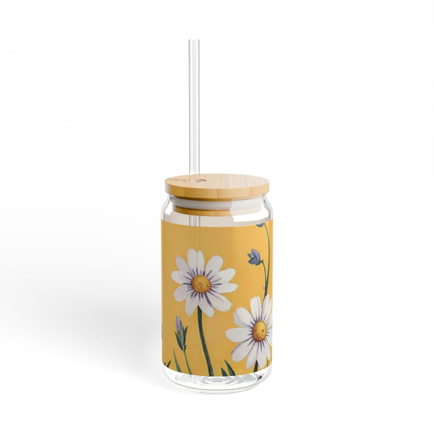 Spring Daisies Sipper Glass | 16oz