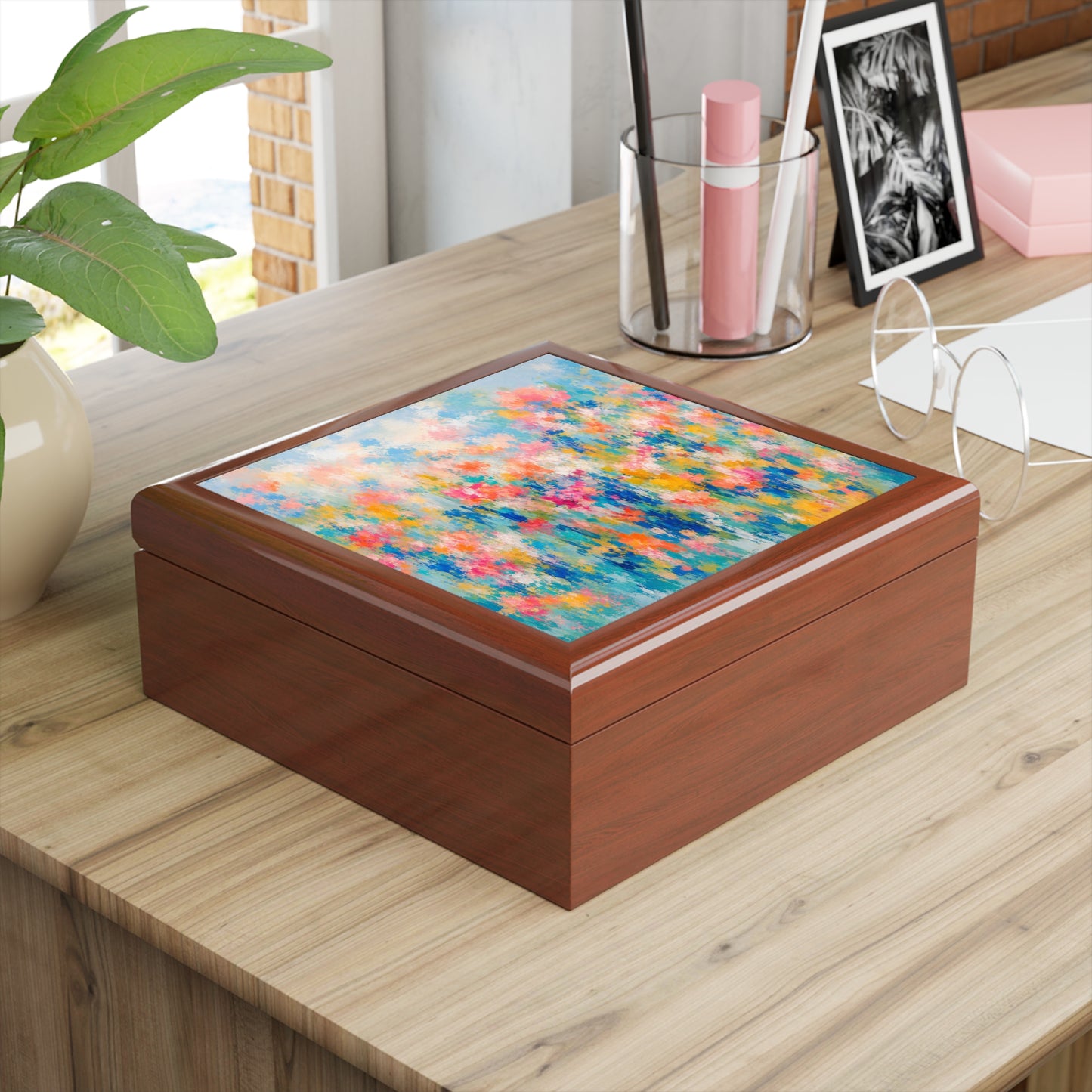 Chromatic Meadow Jewelry Box