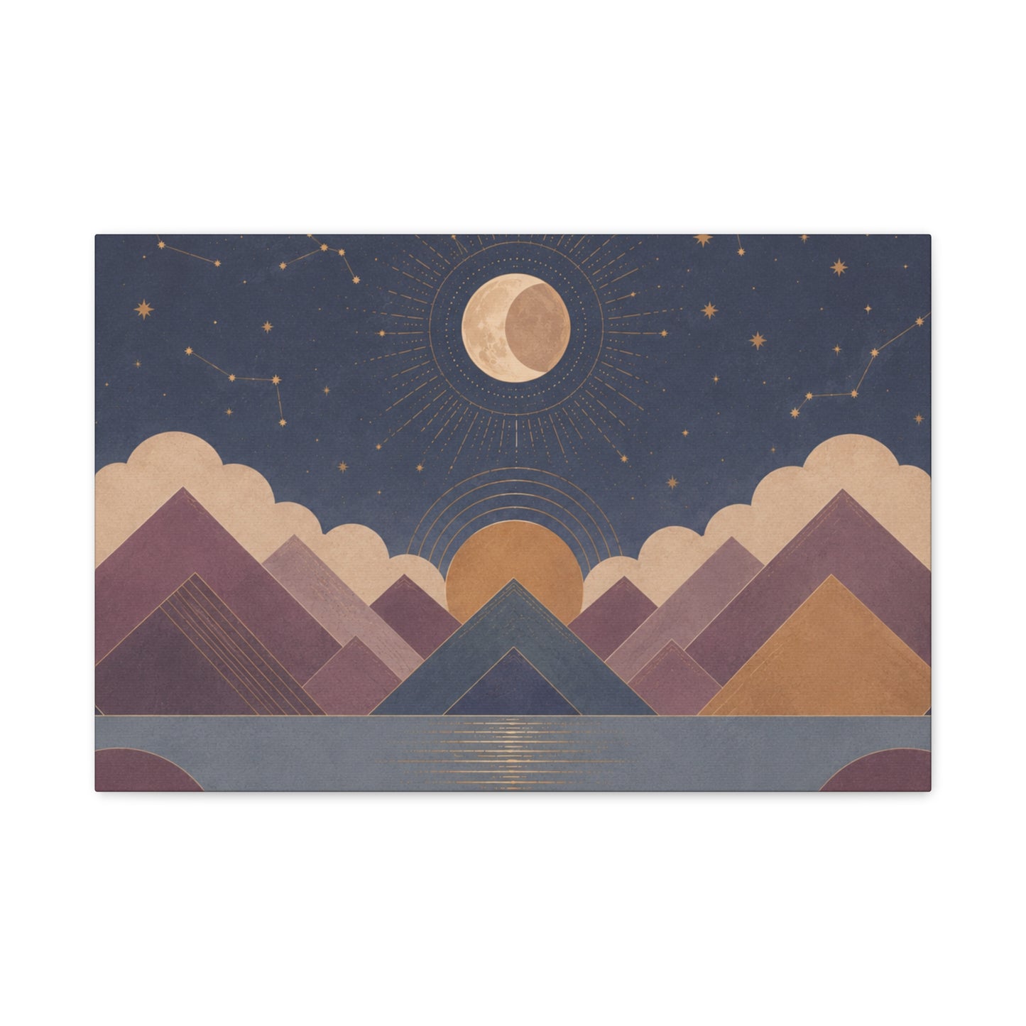 Celestial Vale Stretched Canvas Wall Art