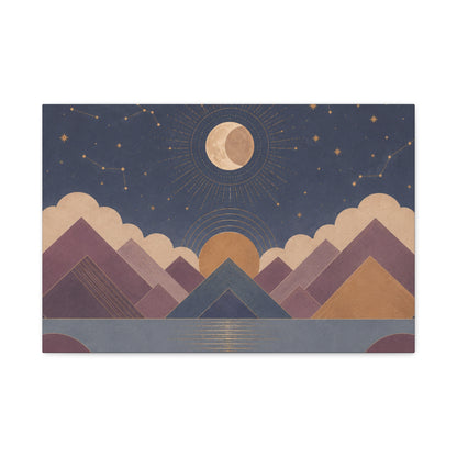 Celestial Vale Stretched Canvas Wall Art