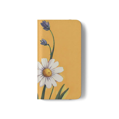 Spring Daisies Vegan Leather Flip Case