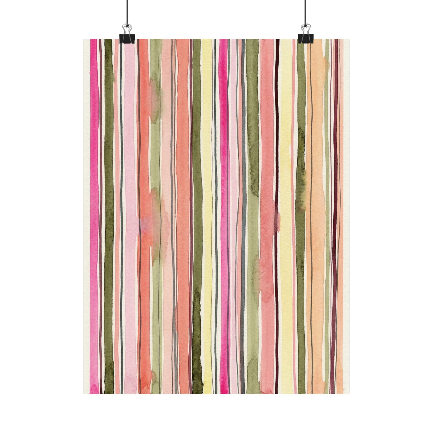 Summer Stripe Art Poster