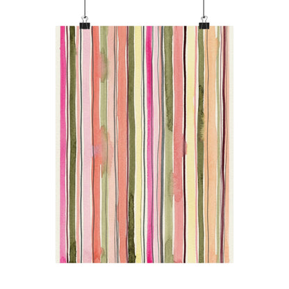 Summer Stripe Art Poster