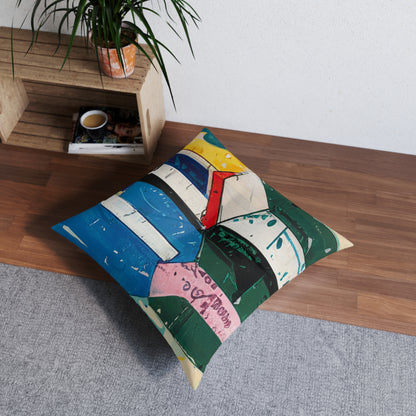 Square Tufted Floor Pillow