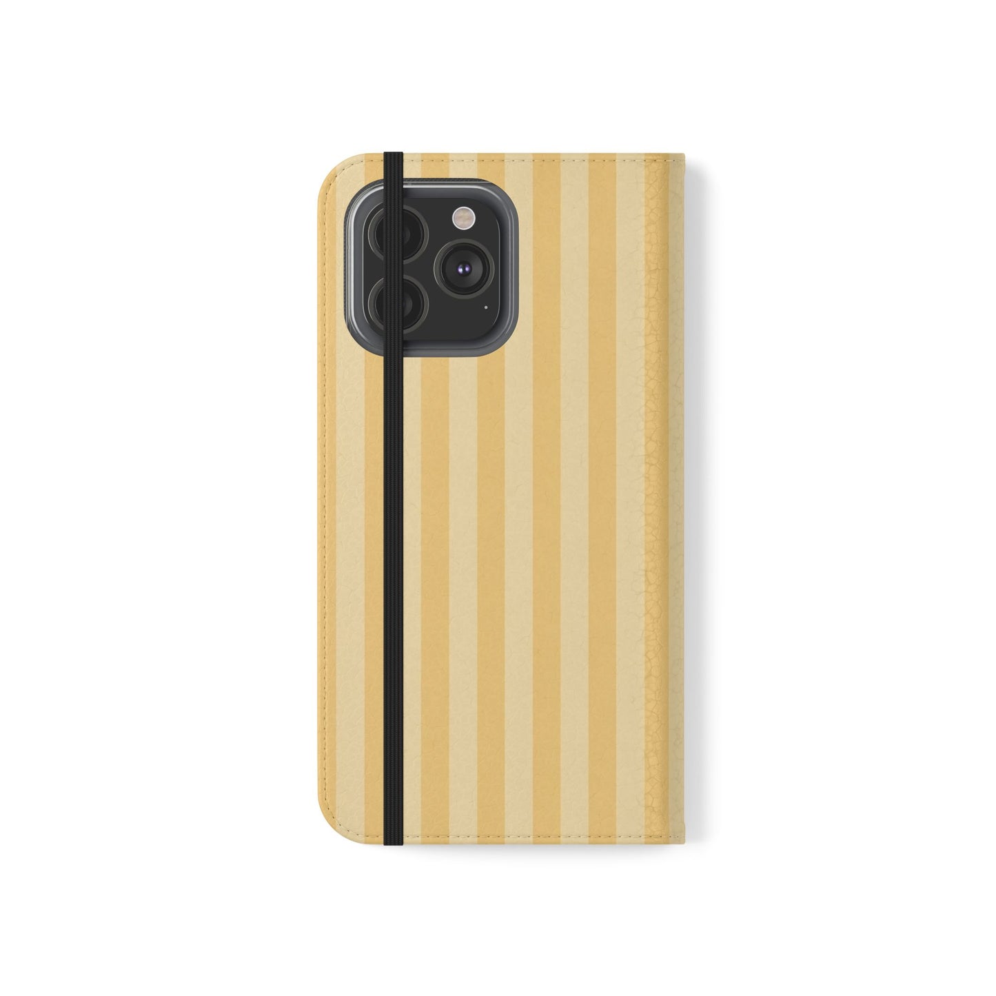 Buttercup Stripe Vegan Leather Flip Case