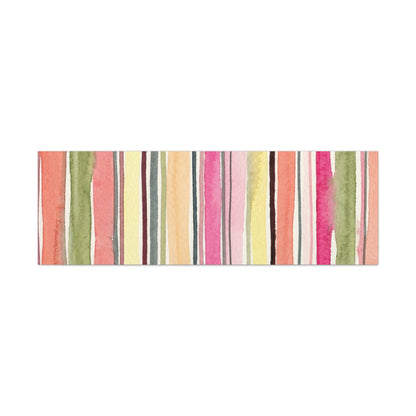 Summer Stripe Stretched Canvas Wall Art