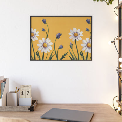 Spring Daisies Wood Framed Posters