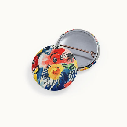 Abstract Flora Round Pins
