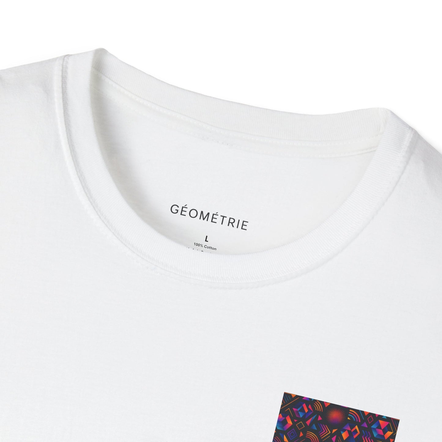Geo Pattern Unisex Softstyle T-Shirt | Casual Everyday Tee, Graphic Shirt, Gift for Him/Her, Trendy Wear, Artsy Style (Pattern 05)