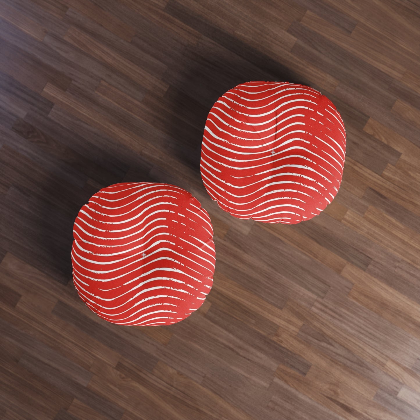 Scarlet Tide Tufted Floor Pillow