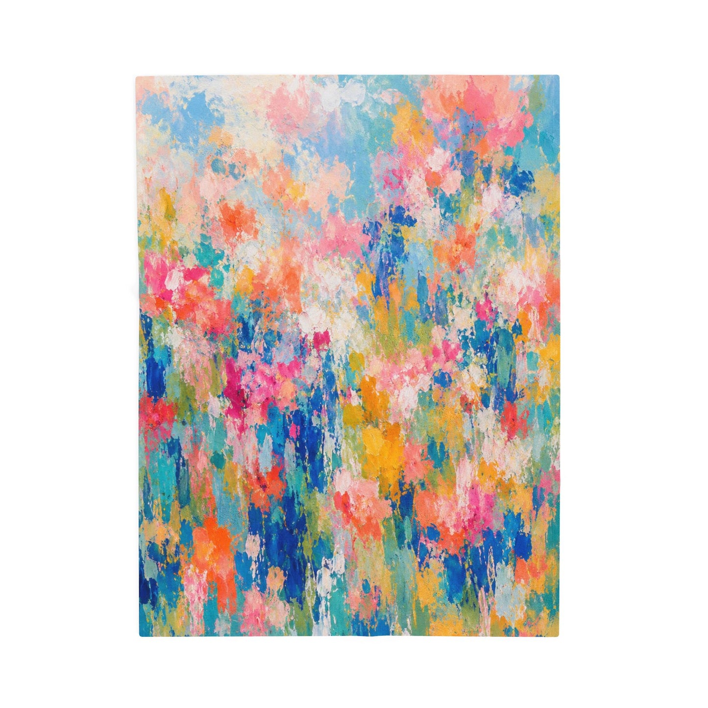 Chromatic Meadow Velveteen Plush Blanket