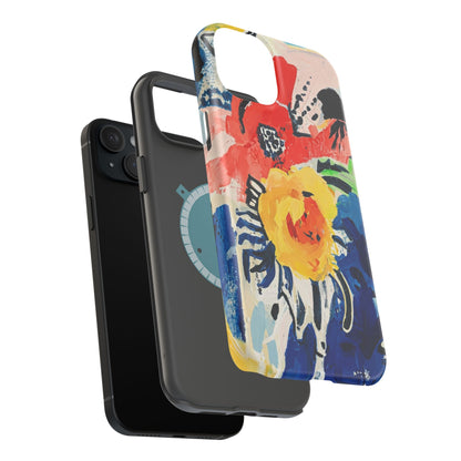 Abstract Flora Magnetic Phone Case