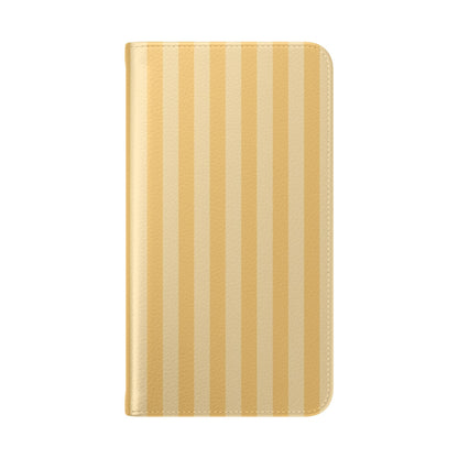 Buttercup Stripe Vegan Leather Flip Case