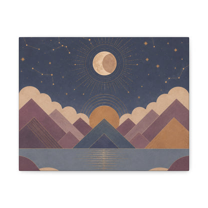 Celestial Vale Stretched Canvas Wall Art