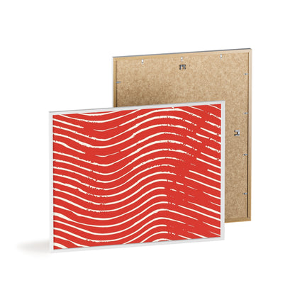 Scarlet Tide Wood Framed Posters