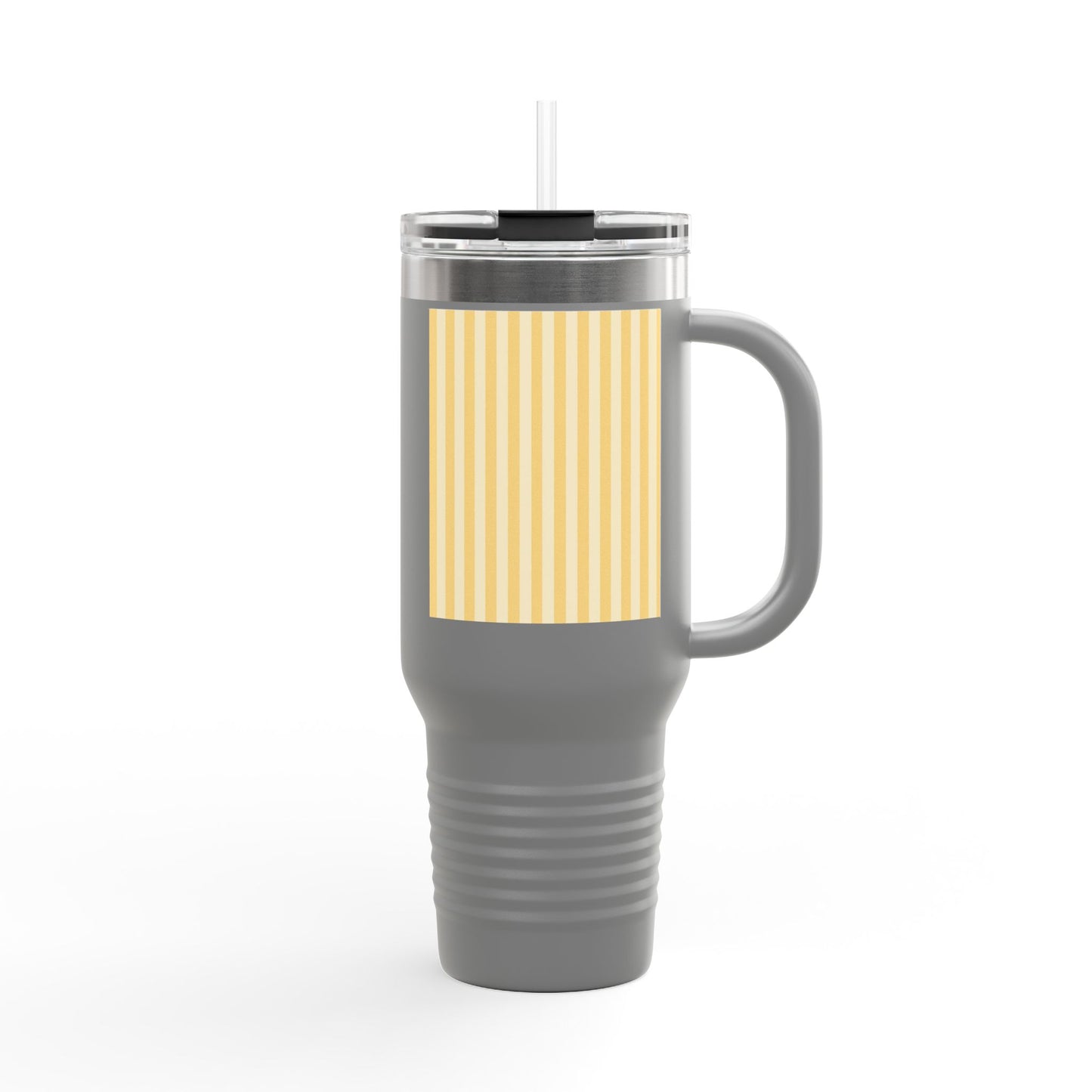 Buttercup Stripe 40oz Insulated Travel Mug