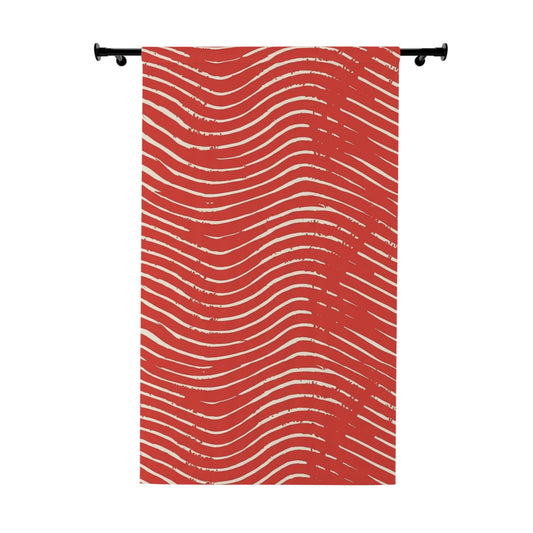 Scarlet Tide Window Curtain