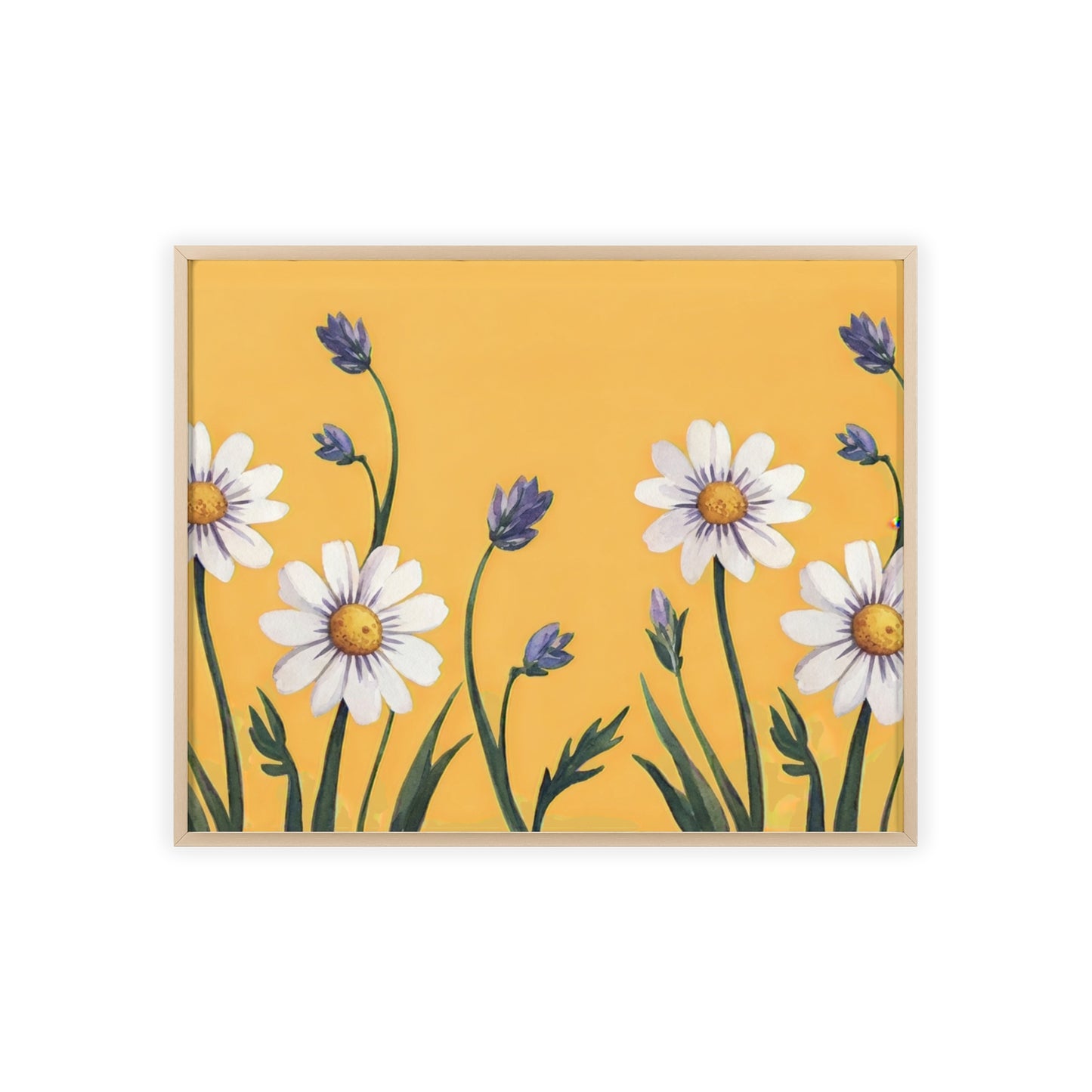 Spring Daisies Wood Framed Posters