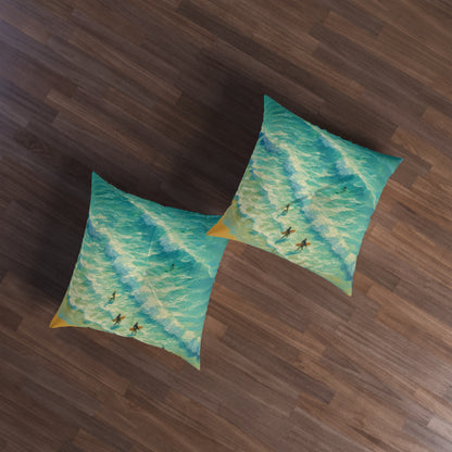 Square Tufted Floor Pillow