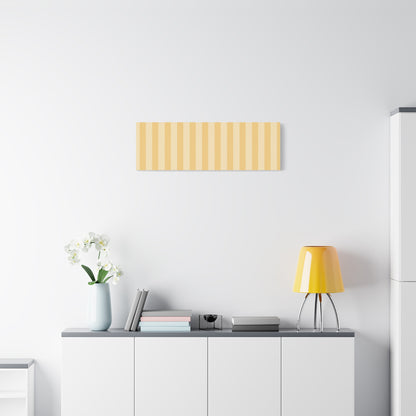 Buttercup Stripe Stretched Canvas Wall Art