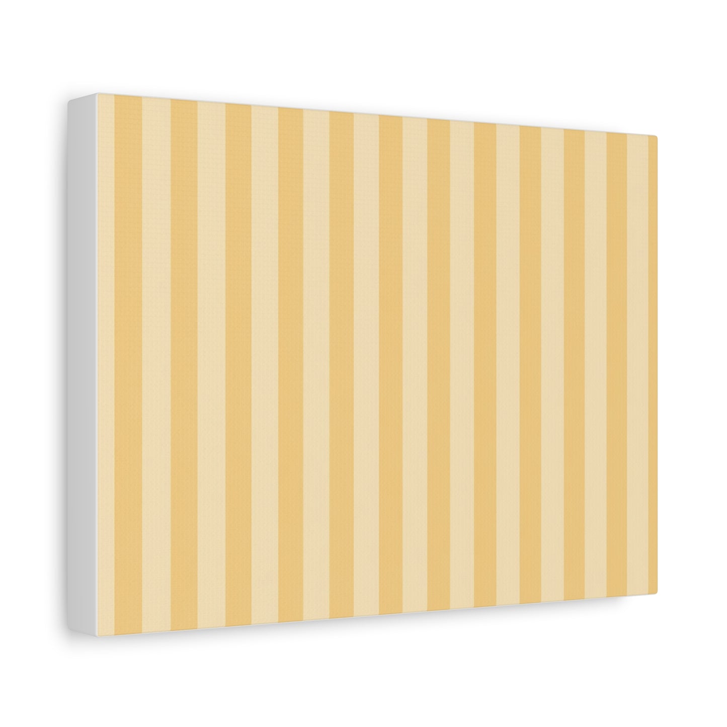 Buttercup Stripe Stretched Canvas Wall Art