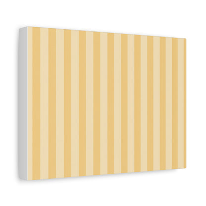 Buttercup Stripe Stretched Canvas Wall Art