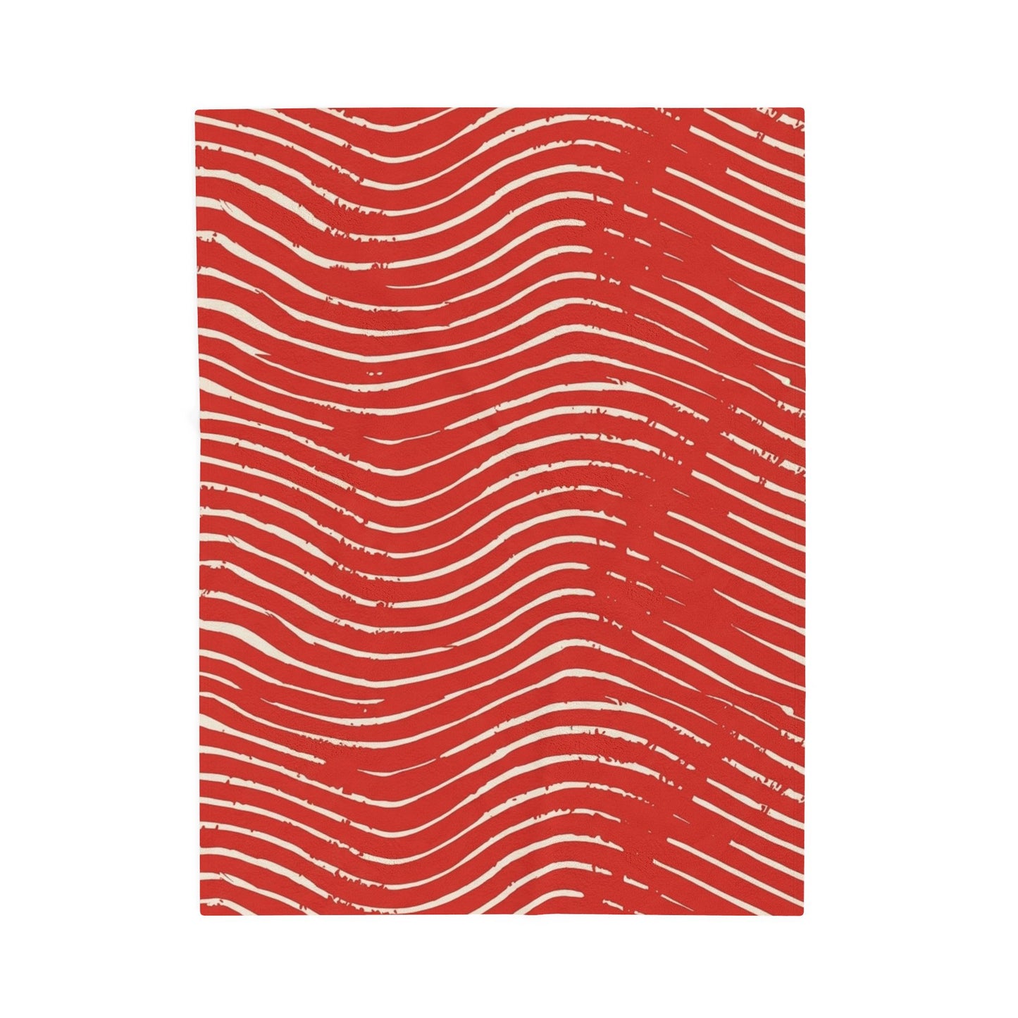 Scarlet Tide Velveteen Plush Blanket