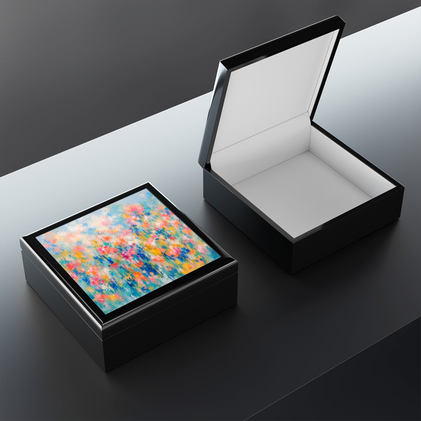 Chromatic Meadow Jewelry Box