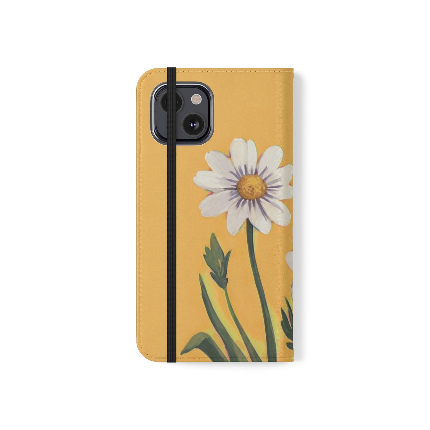 Spring Daisies Vegan Leather Flip Case
