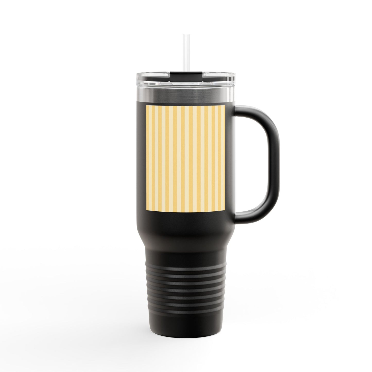 Buttercup Stripe 40oz Insulated Travel Mug