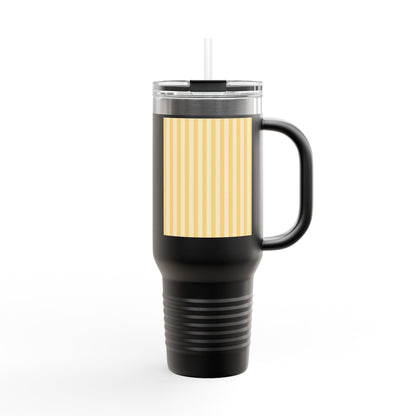 Buttercup Stripe 40oz Insulated Travel Mug