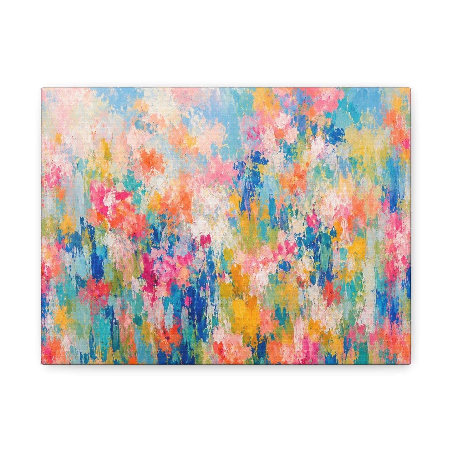 Chromatic Meadow Stretched Canvas Wall Art