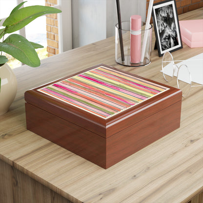 Summer Stripe Jewelry Box