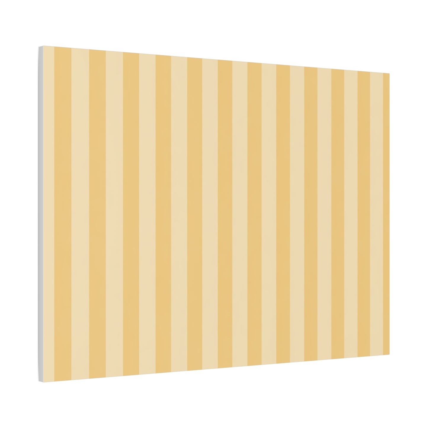 Buttercup Stripe Stretched Canvas Wall Art