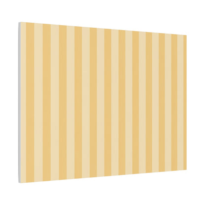 Buttercup Stripe Stretched Canvas Wall Art