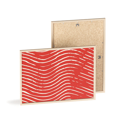 Scarlet Tide Wood Framed Posters