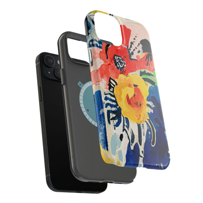 Abstract Flora Magnetic Phone Case