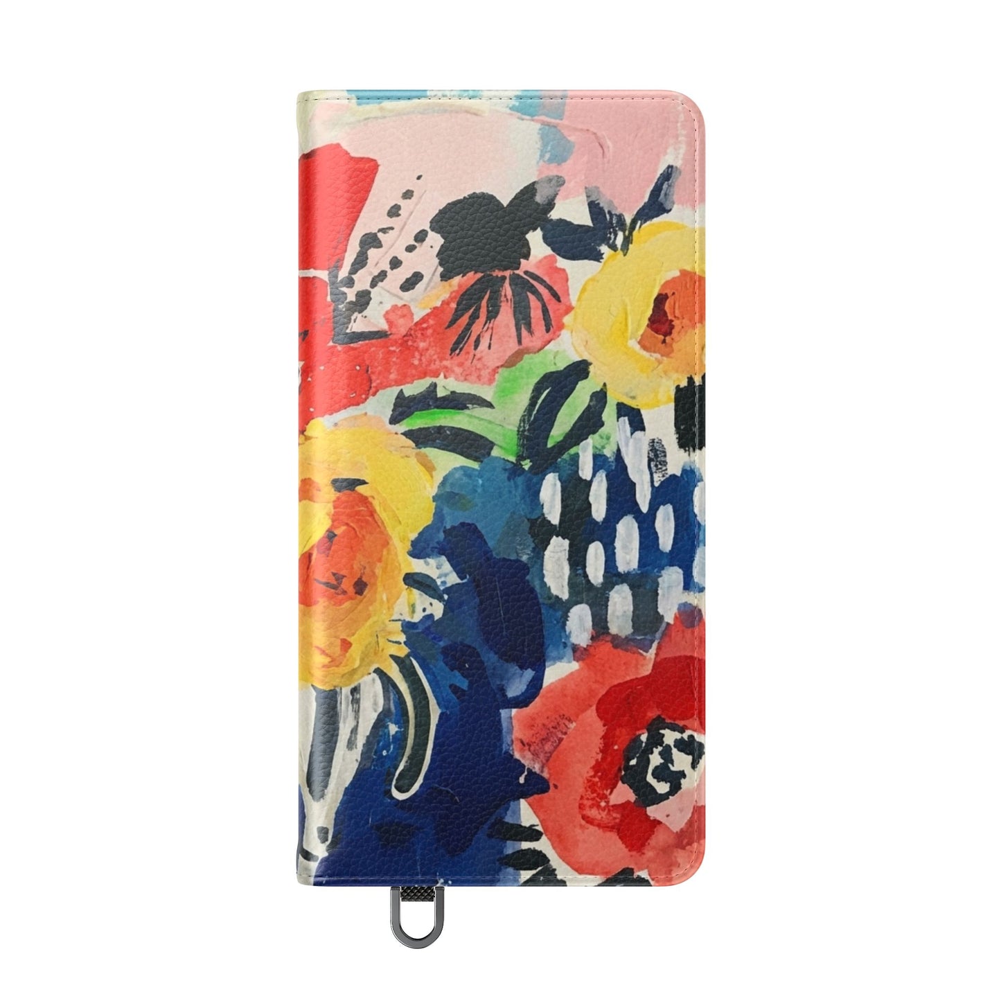 Abstract Flora Vegan Leather Flip Case