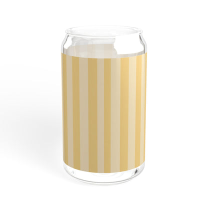 Buttercup Stripe Sipper Glass | 16oz