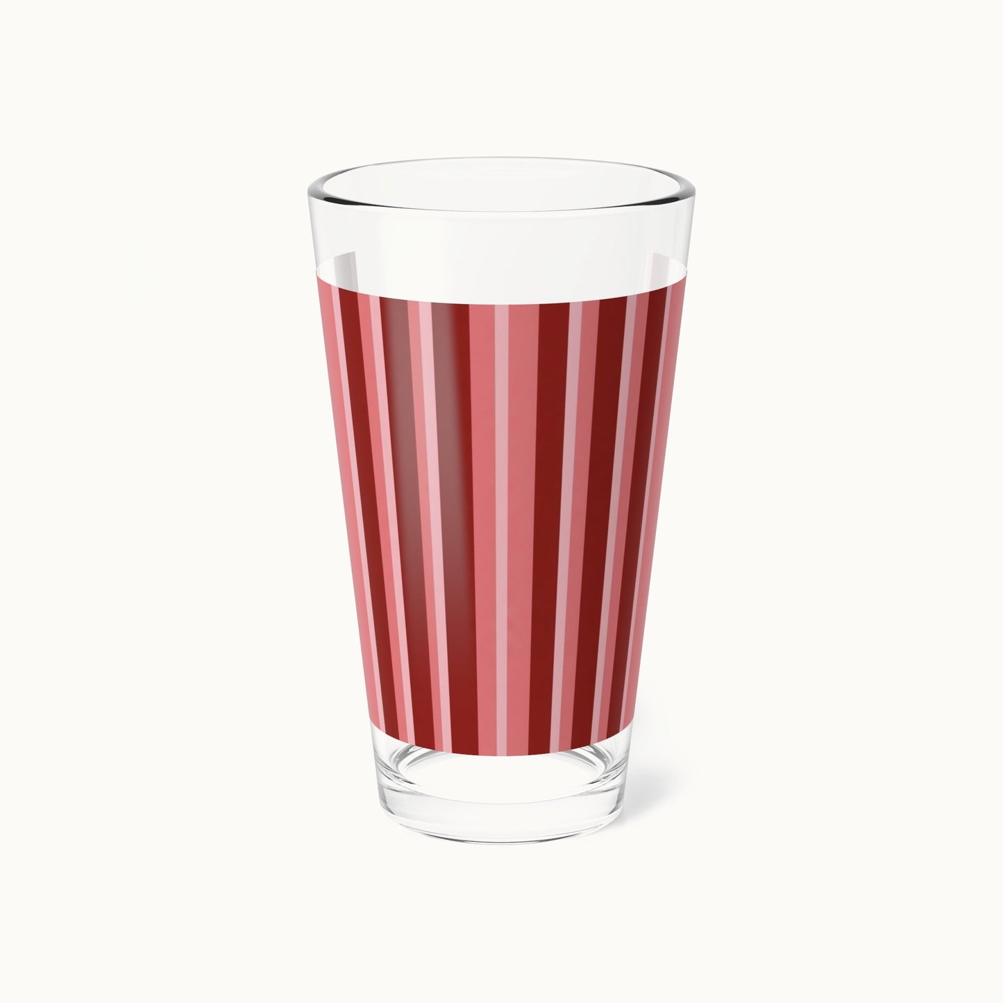 Crimson Line Tall Mixing Glass 16oz