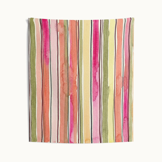 Summer Stripe Wall Tapestry
