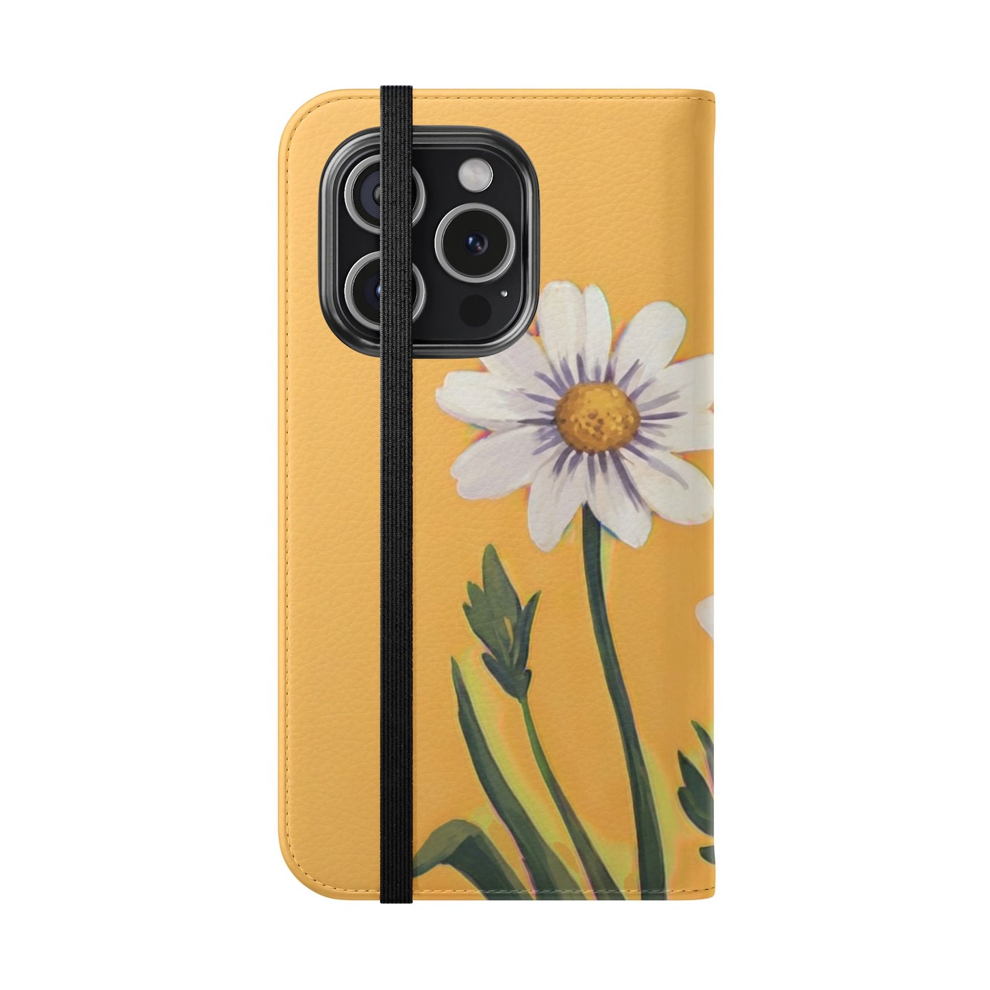 Spring Daisies Vegan Leather Flip Case