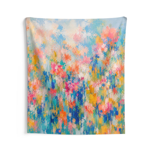 Chromatic Meadow Wall Tapestry